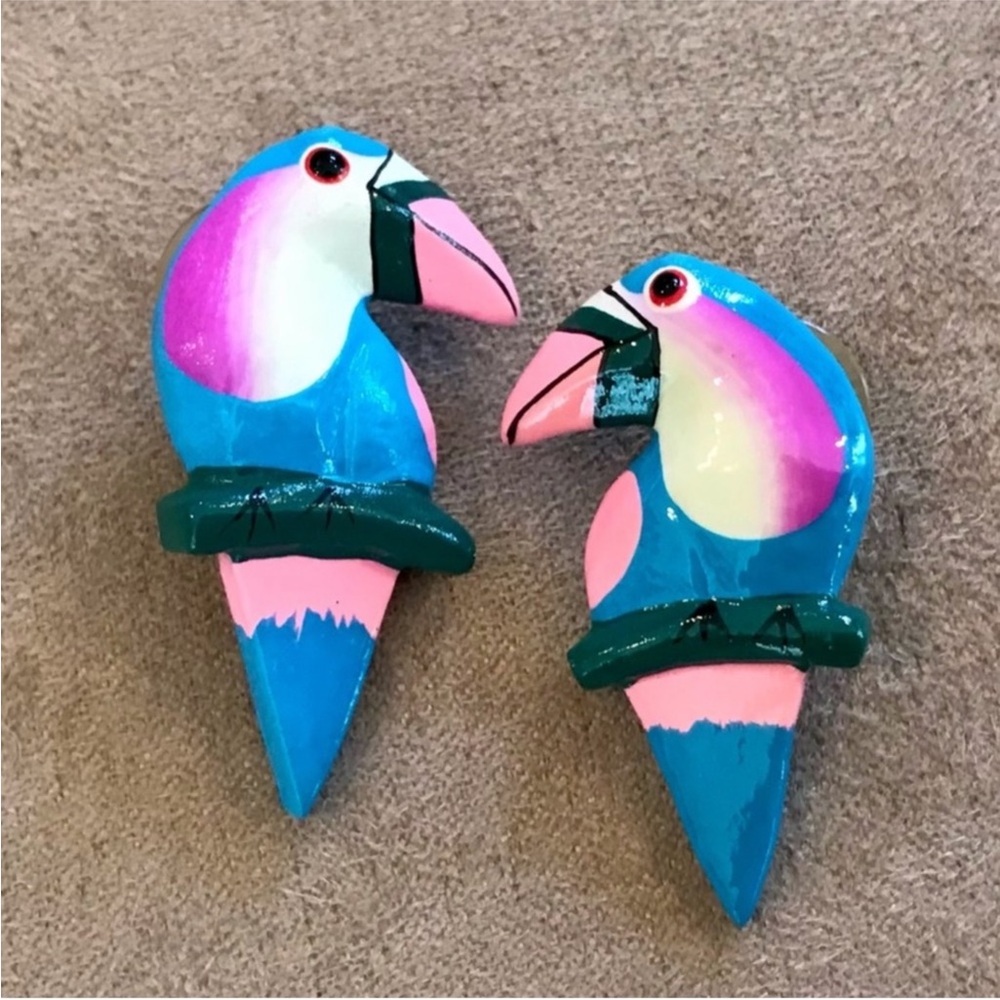 Colorful Parrot Earrings⭐️5/$25⭐️